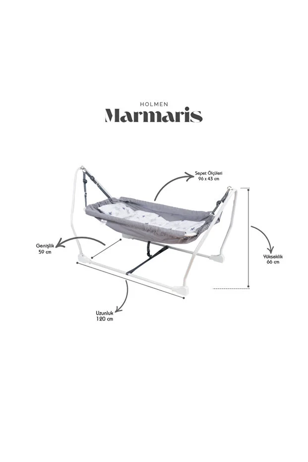 Marmaris Bebek Hamağı - Gri